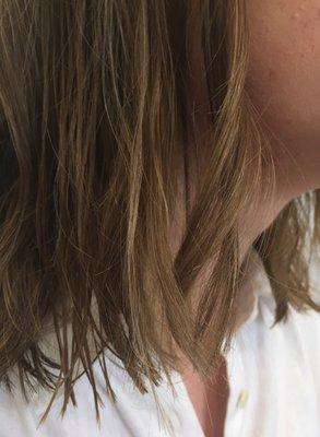 Subtle Ombré highlights on focused natural wave