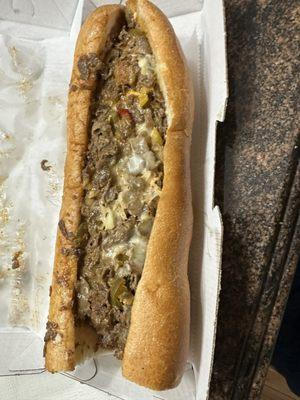 Angry Cheesesteak Sandwich