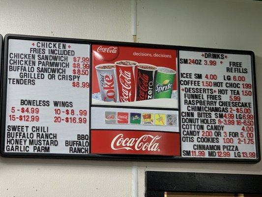 Food/Snack Counter Menu (Photo 3) 3-25-2023