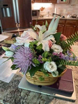 A basket of awesome flowers!