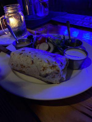 Black bean burrito (El Charros Burro)