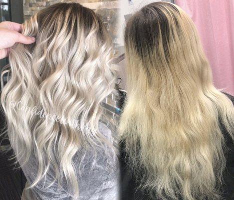 Lower maintenance blended blonde