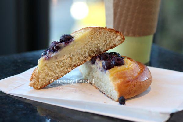 Inside of Blueberry Cheese Danish - not great.