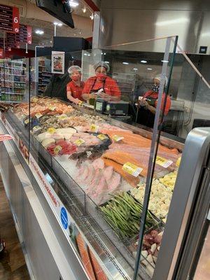 Seafood counter