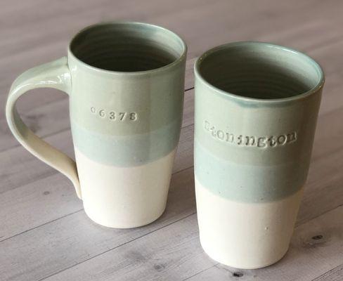 zip code and town mugs