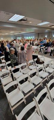 Ceremony at Midway village