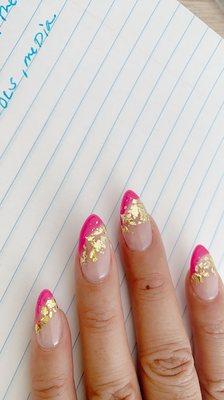 Hot pink & gold