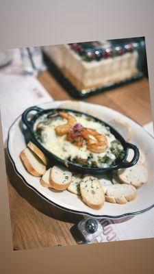 Shrimp and spinach dip