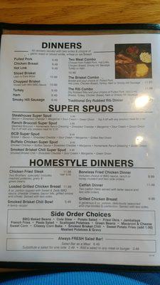 Page 2 menu