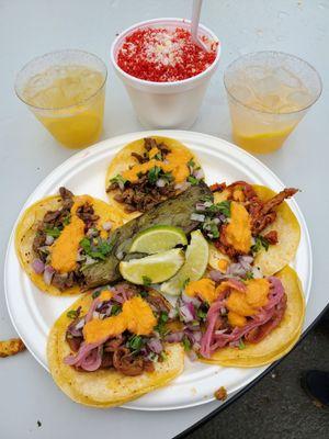 Tacos, esquites, and some cocktails