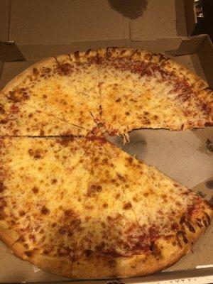 Large cheese pizza