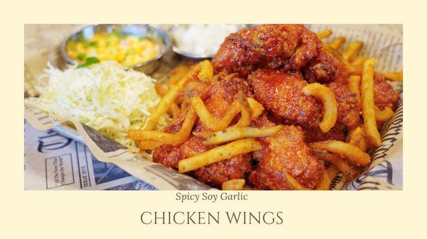 Spicy Soy Garlic Wings~ One of our top 3 flavors