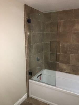 Custom glass shower door