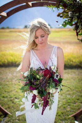 Wedding hair by Allie Vidal