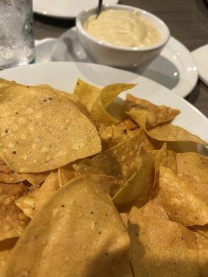 Queso and chips