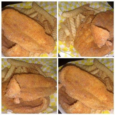 Catfish Fillet and Fries