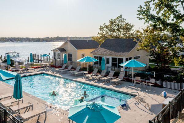 Poolside with the best views!