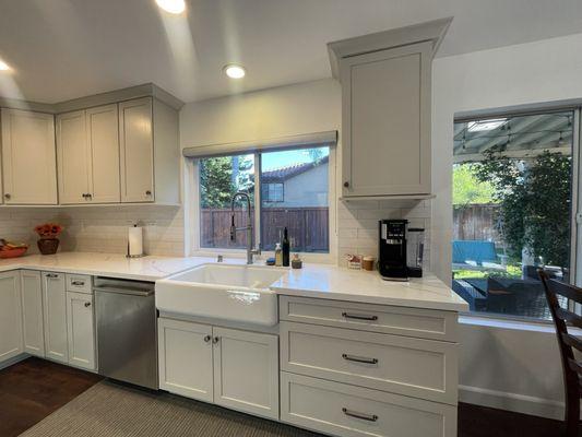 Love the cabinets and farmhouse sink