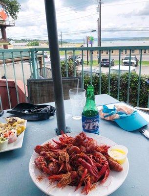 1st lb of AYCE crawfish with a lake view. Perfect way to close out the long weekend.