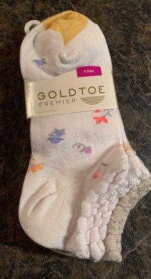 Gold Toe brand  4 pack Womens footies