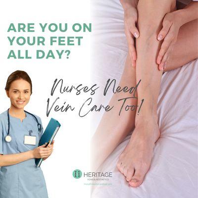 Varicose Veins, Nurses need vein care too!