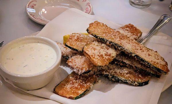 Fried Zucchini appetizer