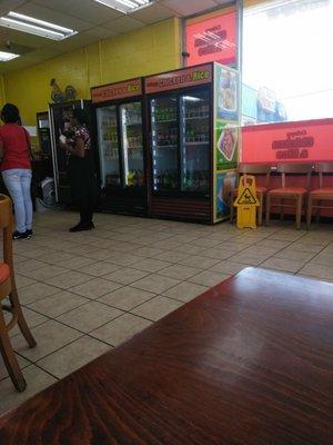 Drinks and a vending machine for the after school crowd