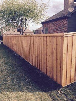 6ft Board on Board Cedar Fence