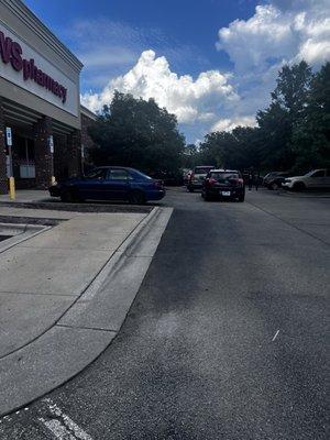 Their pharmacy drive thru line