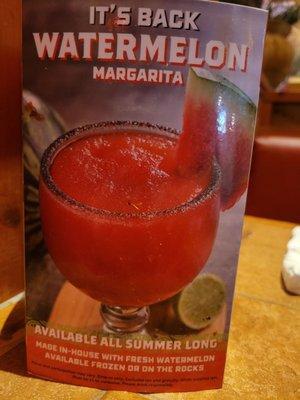 Nice refreshing watermelon margaritas