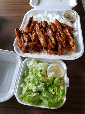 Spicy teriyaki chicken- to go!!!