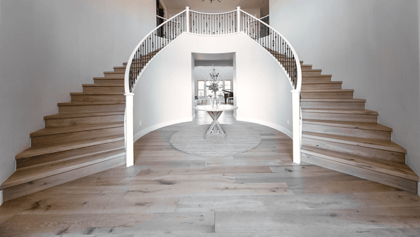 Custom hardwood staircase