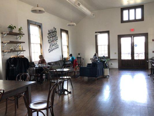 View of the dining area.