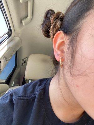 Second ear lobe piercing