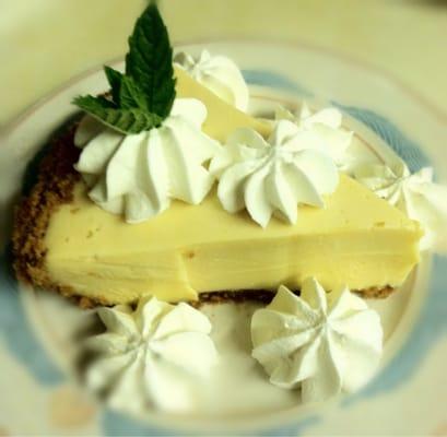 Home made Key Lime Pie with Home made Whipped Cream