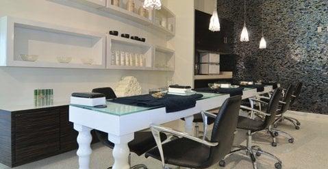 Our beautiful nail bar at Asha SalonSpa in Rockford. Experience the best manicures, pedicures and nail treatments in Rockford, IL.