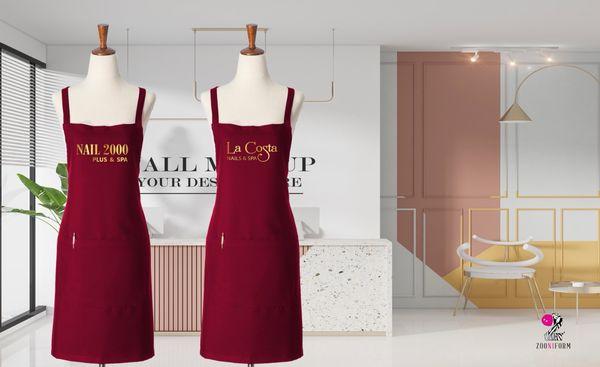 Customize beauty salon apron