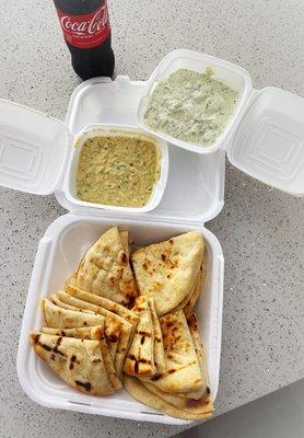 Delivery Order Hummus- Tzatziki- Pita