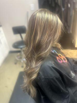 Blonde highlights