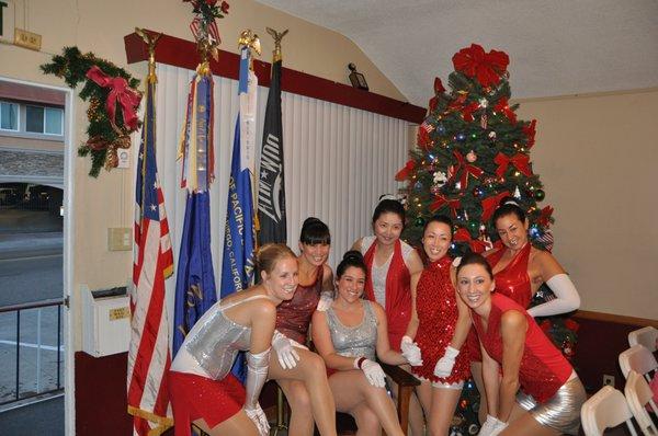 It was so rewarding to perform at the American Legion Auxiliary's annual holiday party for military families.