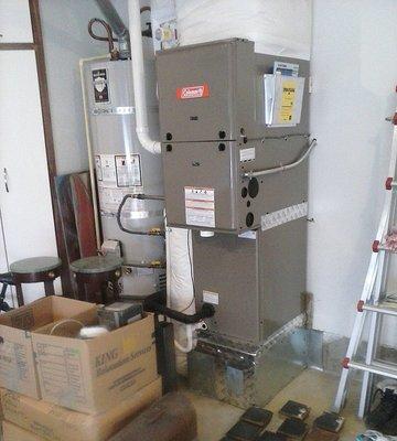 New furnace and coil installed