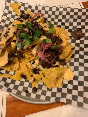 Beef nachos