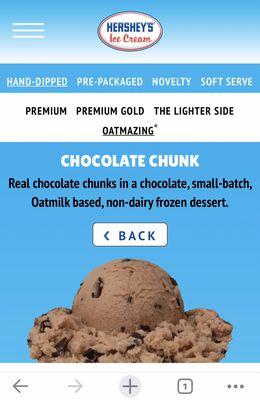 Oat milk chocolate chunk ice cream