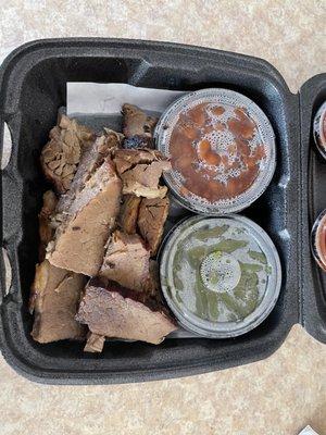 Beef brisket platter