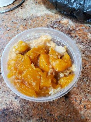 Peach cobbler