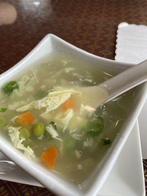 Egg Drop Soup...vegetarian friendly!