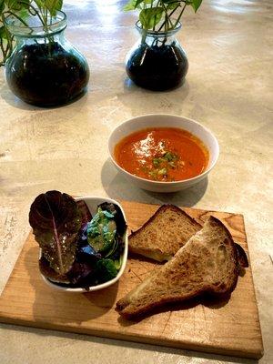 Grilled cheese with soup du jour! Yummm!!