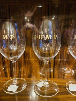 Trump glassware