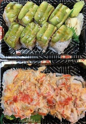 Top: Crystal Run Roll, Bottom: Volcano Roll