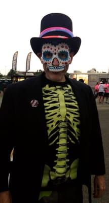 The mask I found at Gene's Costumes is an integral part of my Baron Samedi outfit.